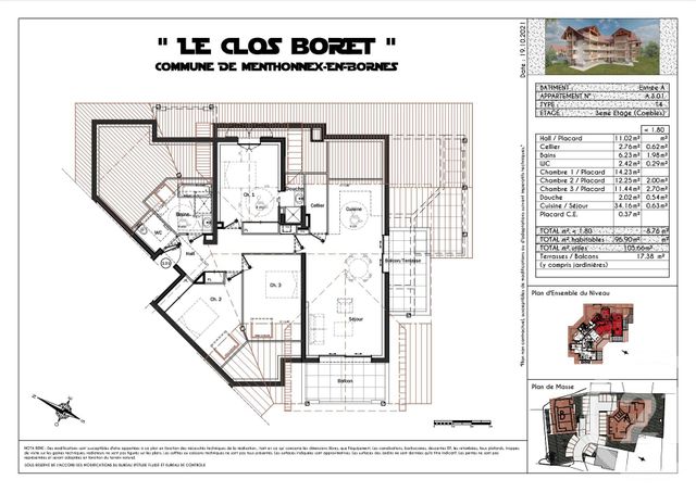 Appartement F4 à Vendre - 4 Pièces - 96.9 M2 - MENTHONNEX EN BORNES ...